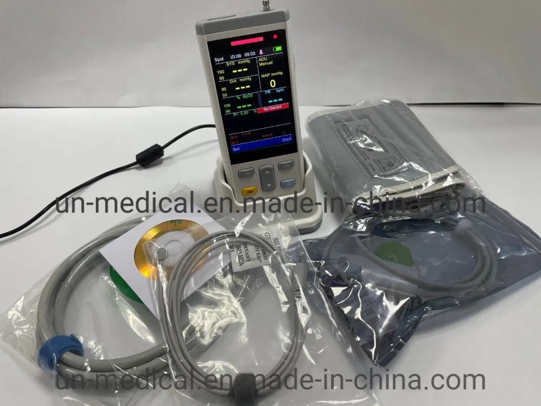 PC100 Medical Veterinary Portable Hospital Handheld Vital Signs Patient Monitor with CE ISO