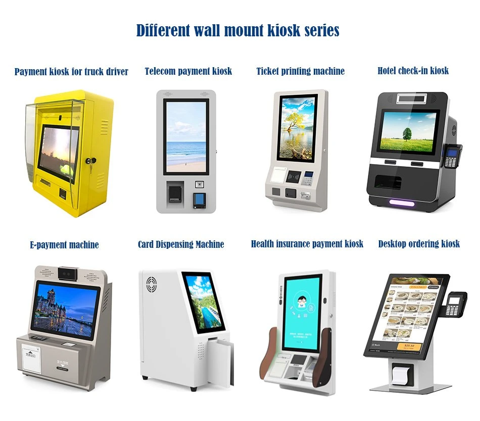 Dual-Touchscreen Windows PC Receipt Printer ID Room Card Reader Dispenser Self Hotel Check in out Terminal Kiosk Machine OEM