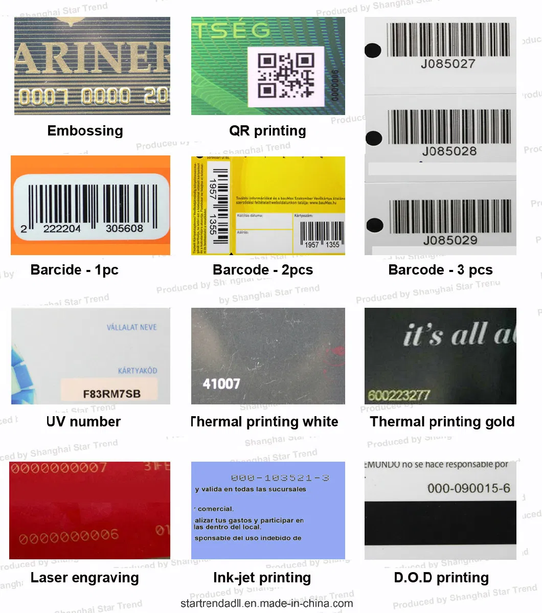 Preprinted Credit Card Size PVC Plastic Card for Business