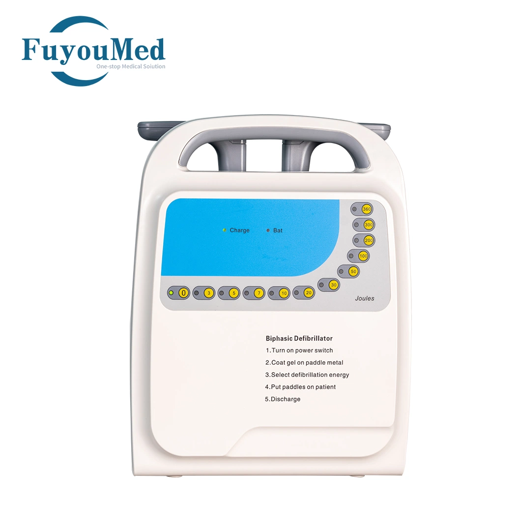 Portable Defibrillator Reusable Manual External Medical Defibrillator Monitor