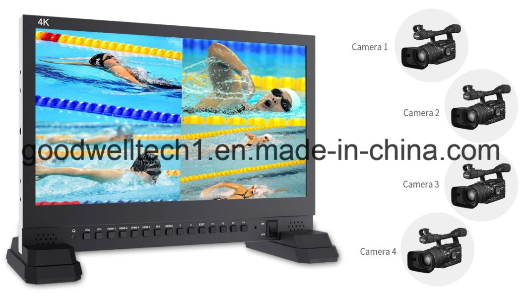 4K 15.6&quot; LCD Monitor with SDI/HDMI Input
