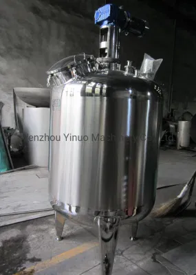 Stainless Steel SS304/316 Juice Milk Dairy Steam Heating Jacketed Automatic Liquid Homogenizer Mixing Tank Series