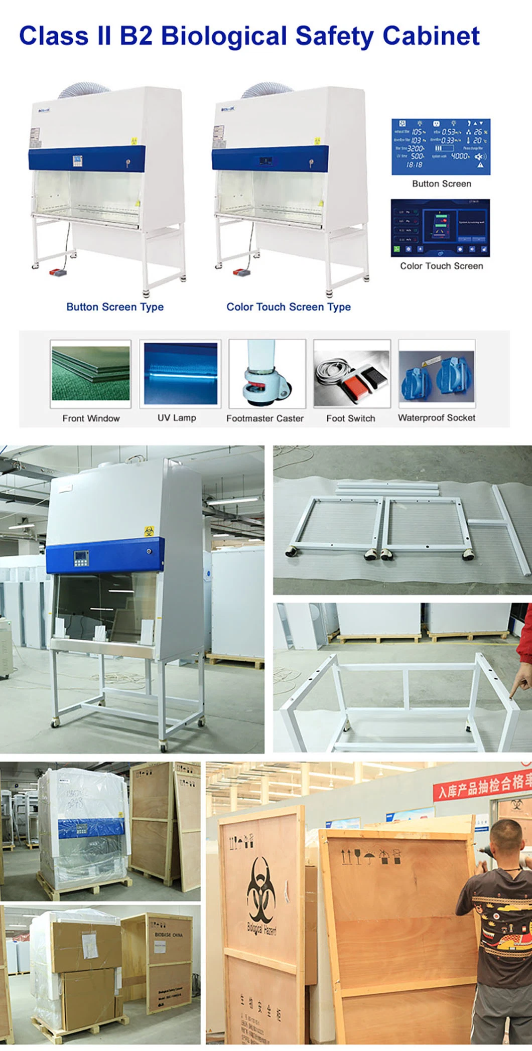 Biobase 100% Air Exhaust B2 Biological Safety Cabinet