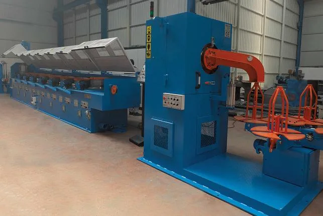 High Efficient Straight Line High Carbon Steel Rod Wire Drawing Machine