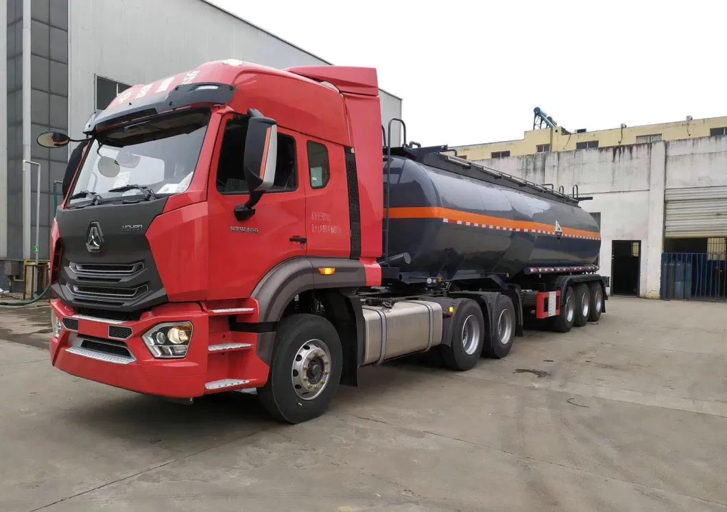 3 Axles Hydrochloric Acid Tanker 29500L HCl Tanks