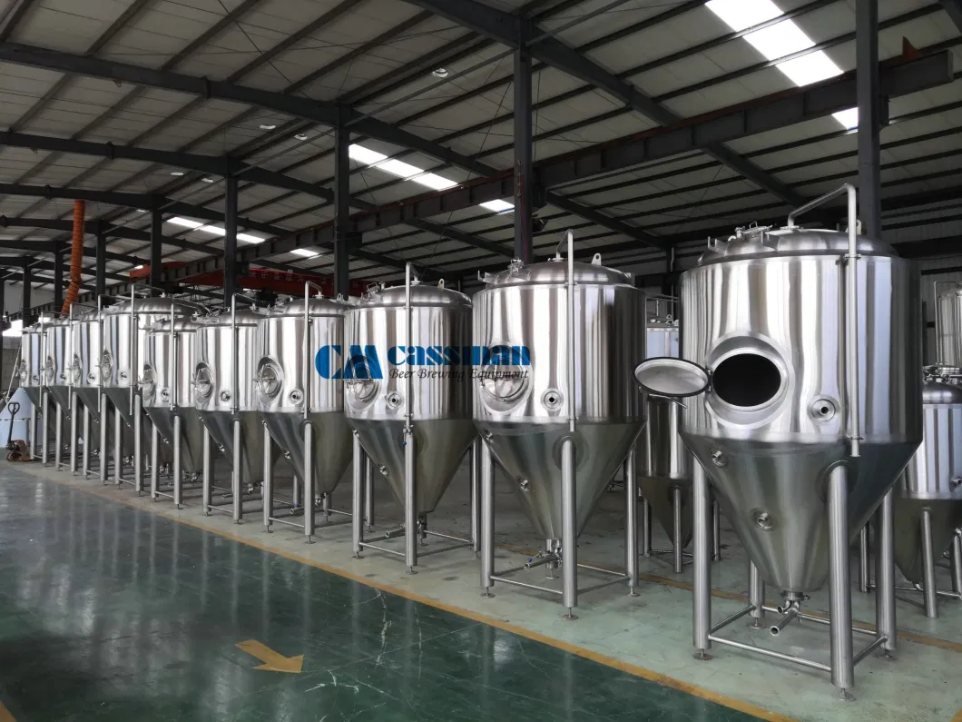 Cassman 1500L Stainless Steel Commercial Conical Beer Fermentation Tank with Dimple Jacket