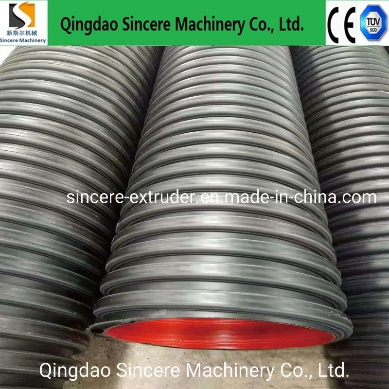 PE/HDPE/PP Spiral Winding Water Storage Tank Wells Pipes Extruding Production Machine Line