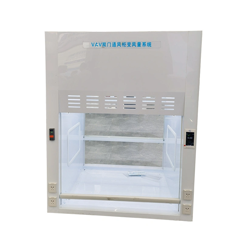 Laboratory Waste Gas Control PP White Fume Hood with Scrubber