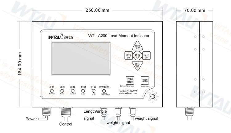 New Design Wtau Brand Load Moment Indicator System of Tadano Crane