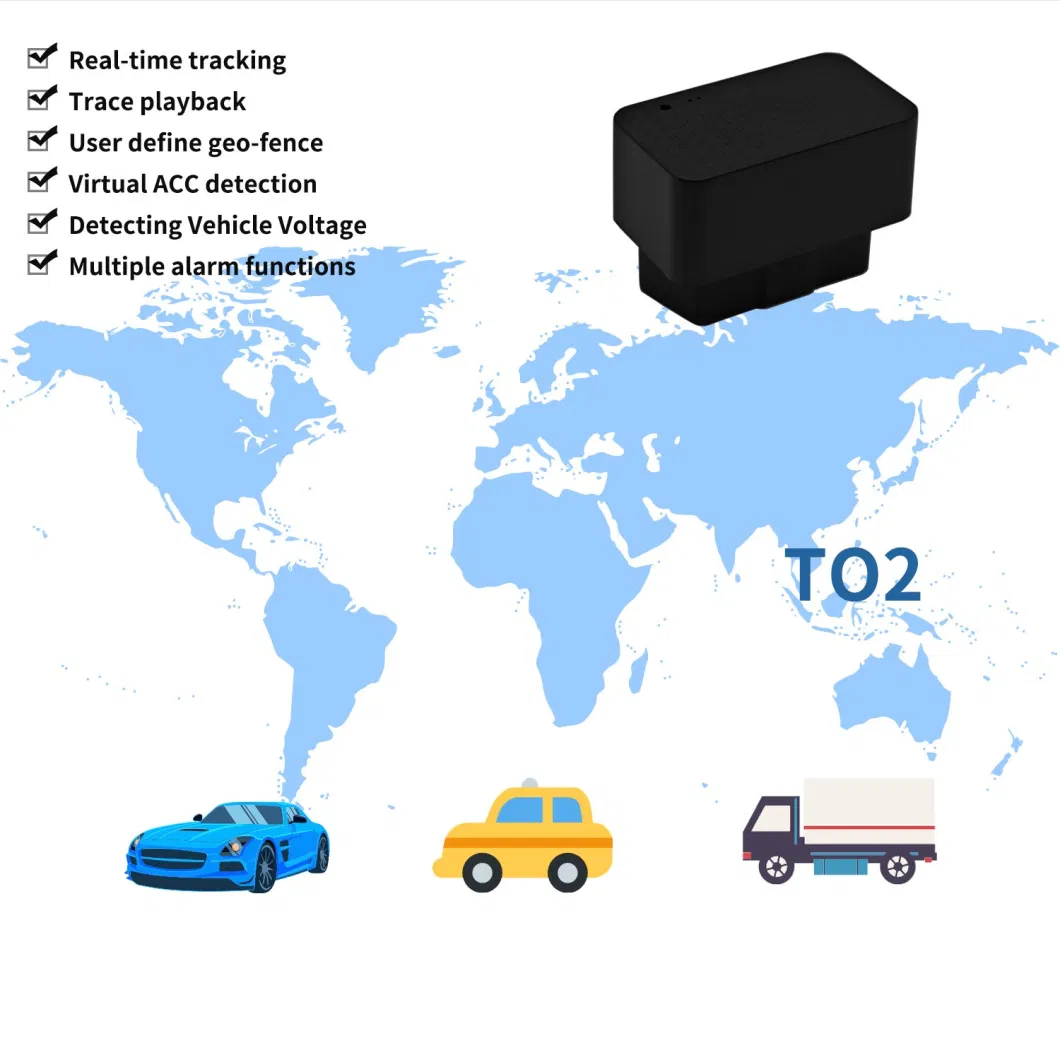 Plug and Play OBD Mini Smart Customized Positioning GPS Real Time Tracking OBD Device for Cars