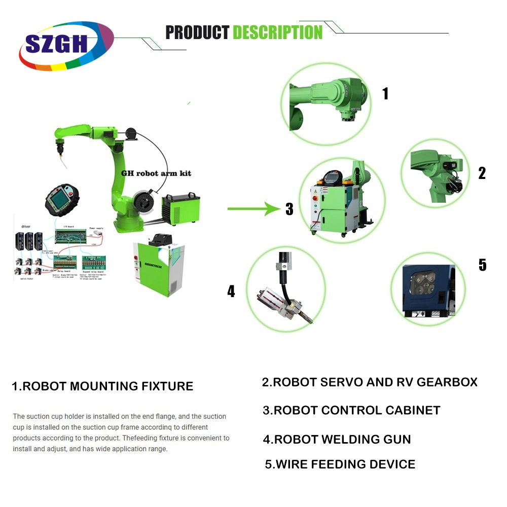Customize Color Robot Arm Control System 6 Robot Arm CNC Router for 3D Carving Robotic Arm Manipulator Welding Arm Robot Price Robot Welding with Positioner