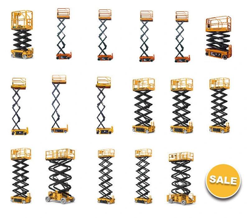 Electric Mini Self-Propelled 6m 10m Scissor Lift Table Genie Aerial Work Platform Scissor Lift for Sale