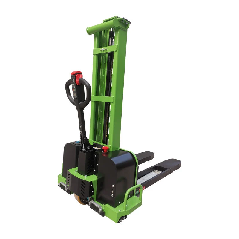 Zts-10f 1000kg Lifting Height 1300mm Full Electric Self Lifting Loading Portable Stacker Car