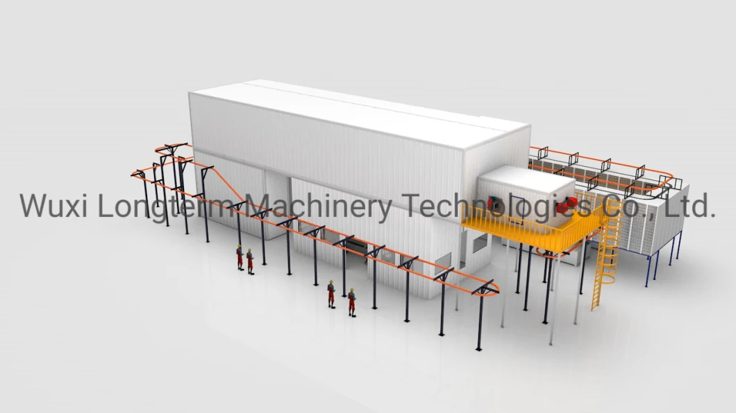 Precision Electrostatic Spraying Painting Production Line for Metal Parts Surface Coating