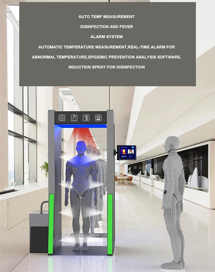 Infrared Imaging Disinfection Door for School Supermarket Shopping Mall
