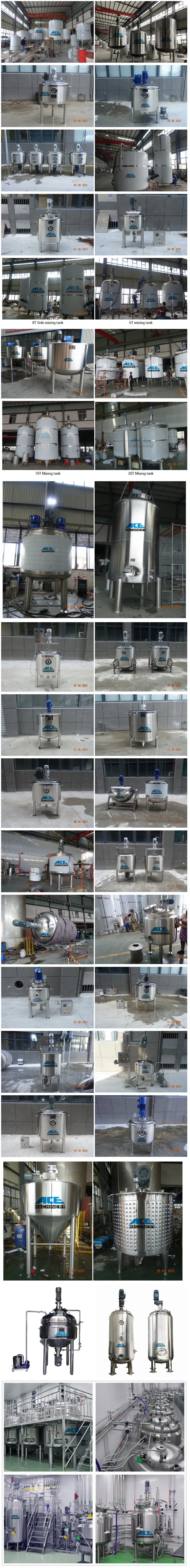 Best Price Stainless Steel Tank Sanitary Jacketed Storage Tank for Honey Milk Oil Chemical Liquid Storage Tank Reactor Stirrer Agitator Mixer Mixing Tank