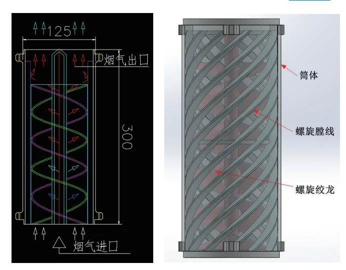 Compact Spiral Tube Mist Collector for Mist Smoke and Vapor Removal