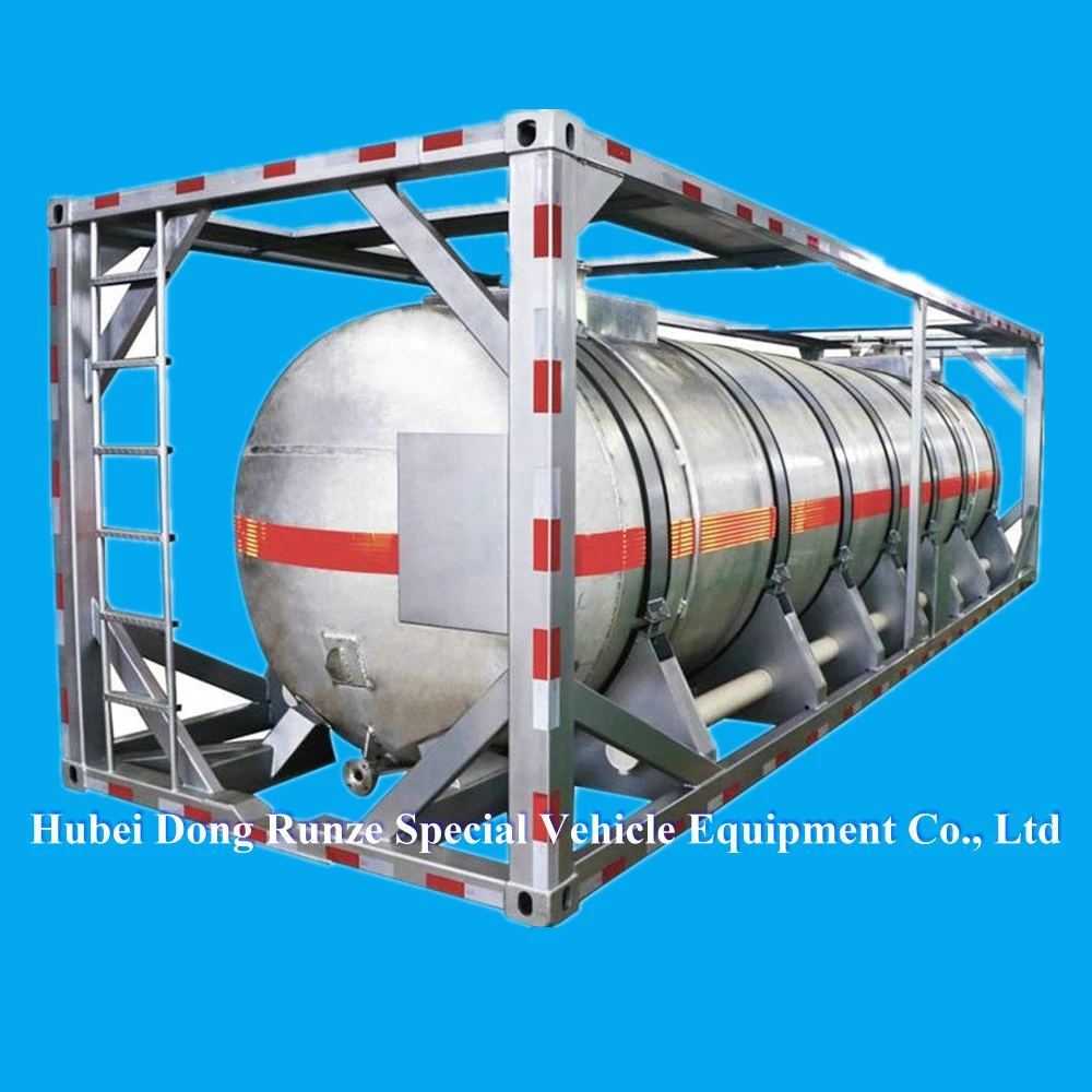 30FT Hno3 Container Tanks for Transport Nitric Acid 98% Concentration (Purity Aluminum 12mm Tank UN 2031)