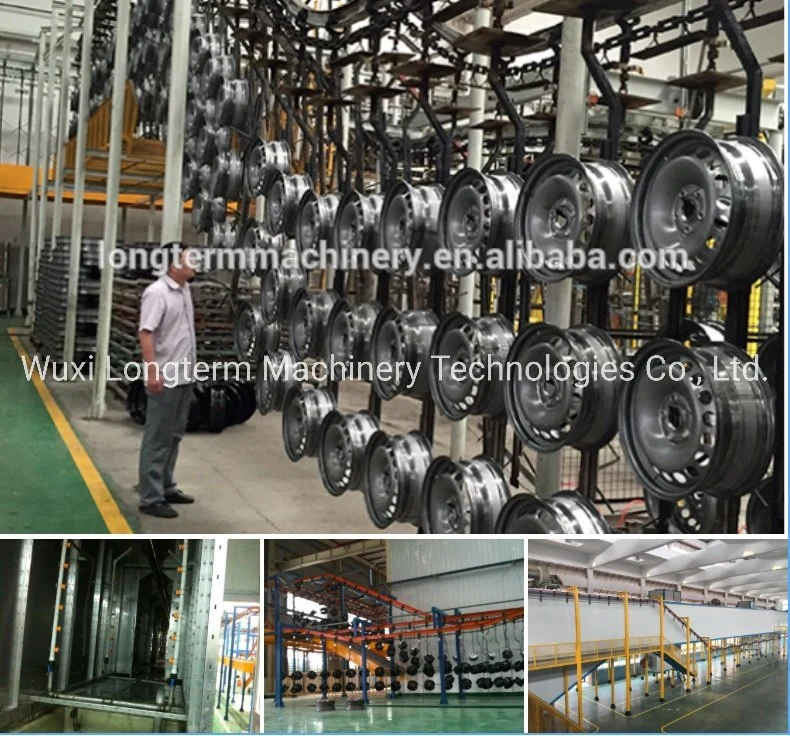 Easy to Operate Car Aluminum Wheel Hub Painting Production Line, High-Efficiency Automobile Front Bumper Spray Powder Coating Line