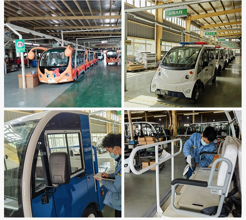 Scenic Area Electric Shuttle Bus 72V 11 Seats Tourist Car