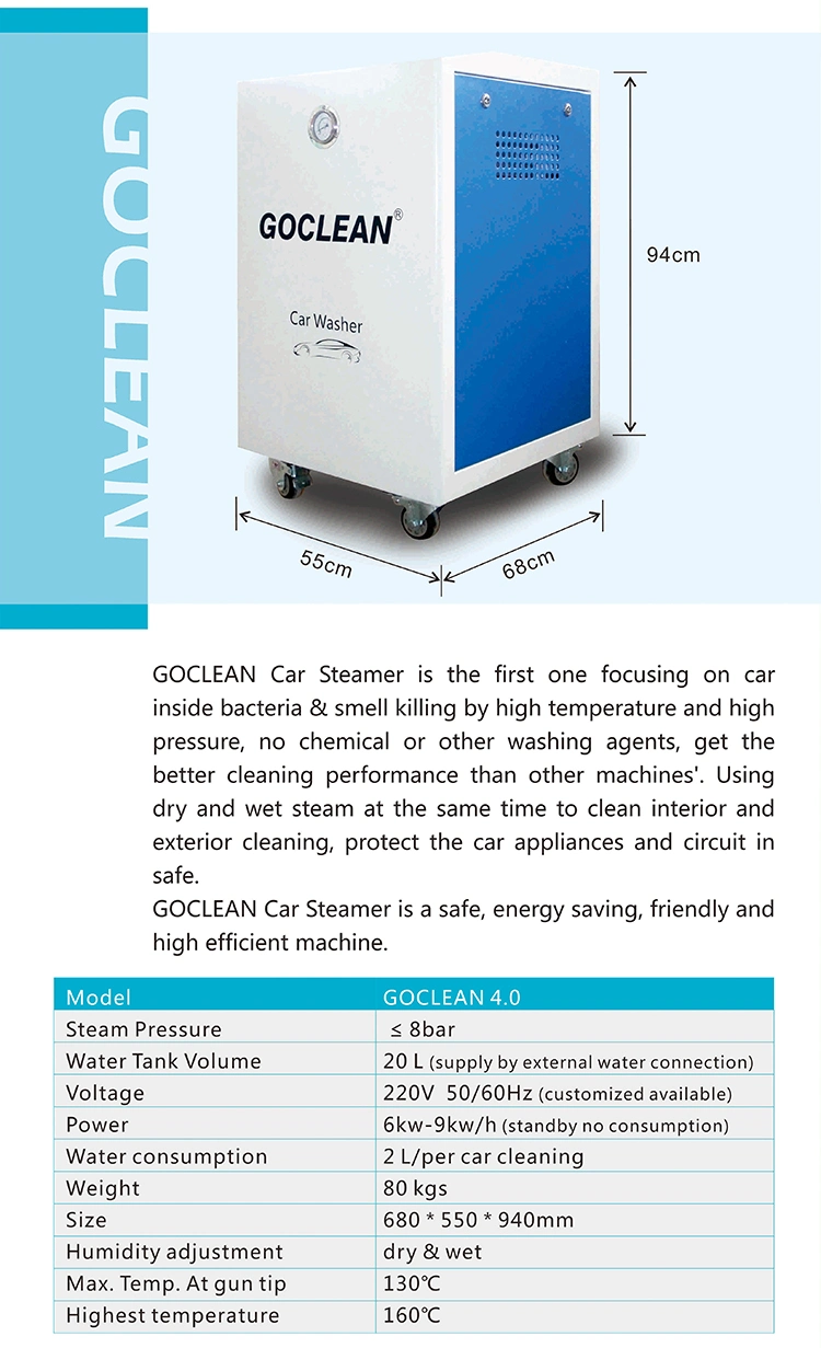 Goclean 4.0 Industrial Steam Cleaner Car Detailing Machine