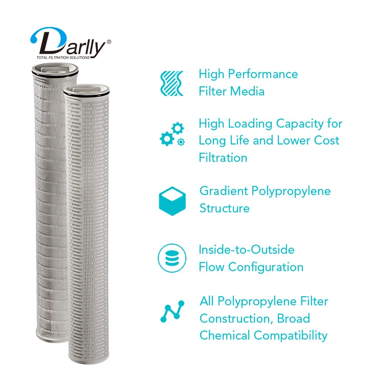Darlly Large Diameter 152mm High Flow PP Pleated Water Filter for Process Water (Pre-RO, cooling&mldr;)