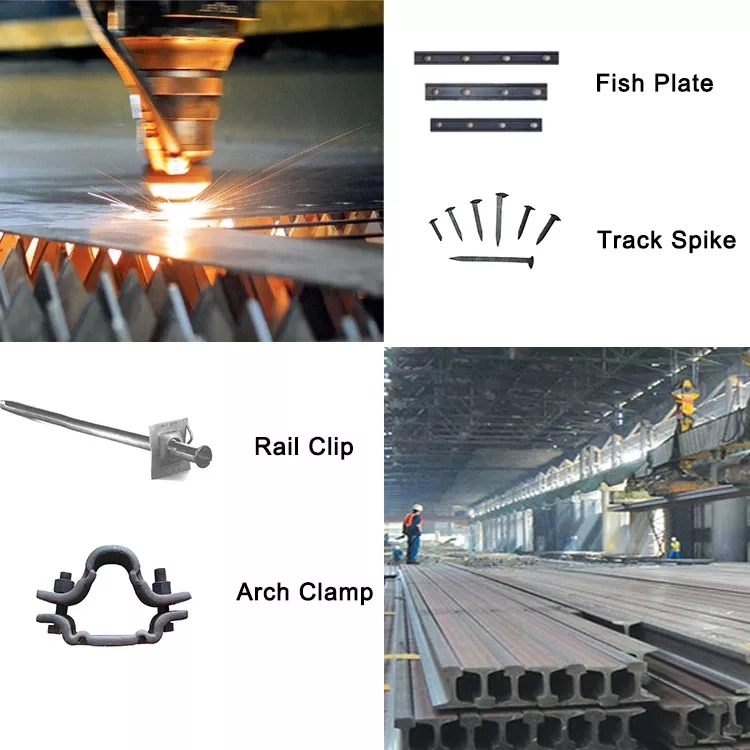 DIN Standard A45 A100 A120 Crane Steel Rail Track in Ireland