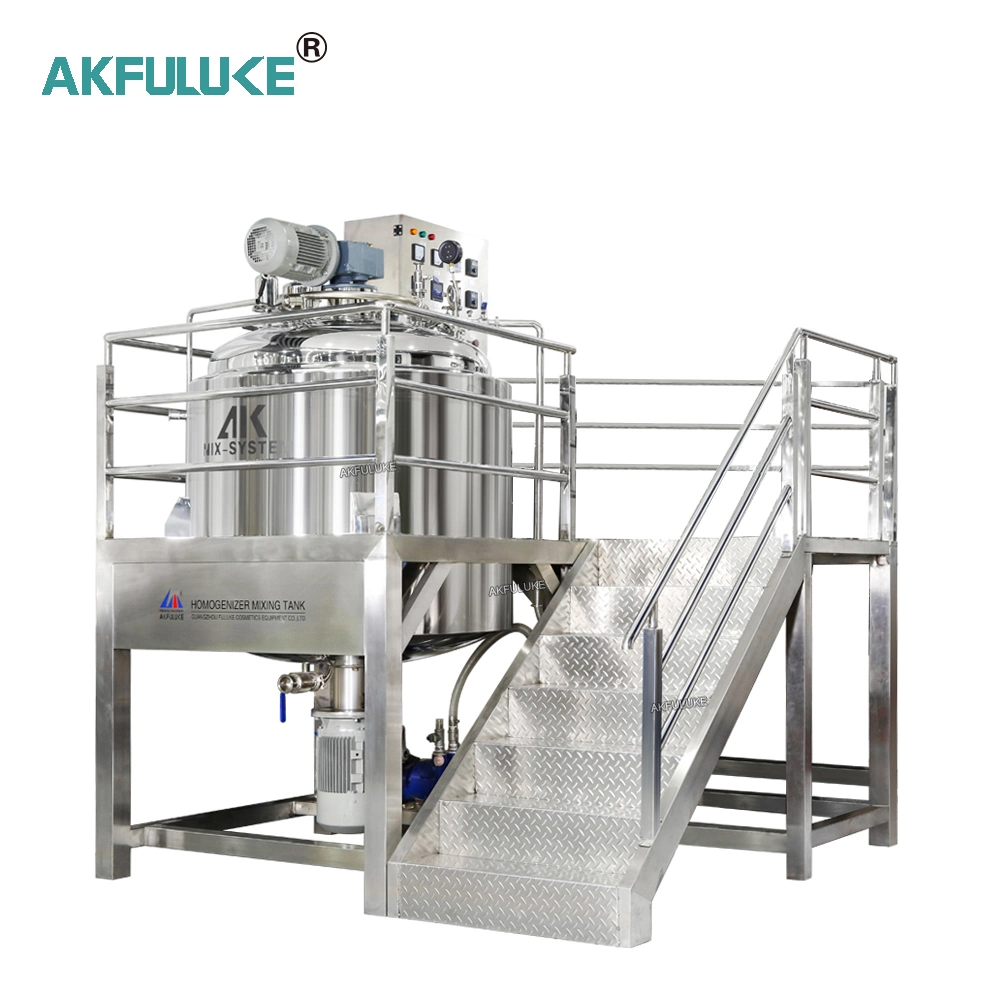 Stainless Steel Tank Sanitary Jacketed Storage Tank for Honey Milk Oil Chemical Liquid Storage Tank Reactor Stirrer Agitator Soap Mixer Mixing Machine Flk01