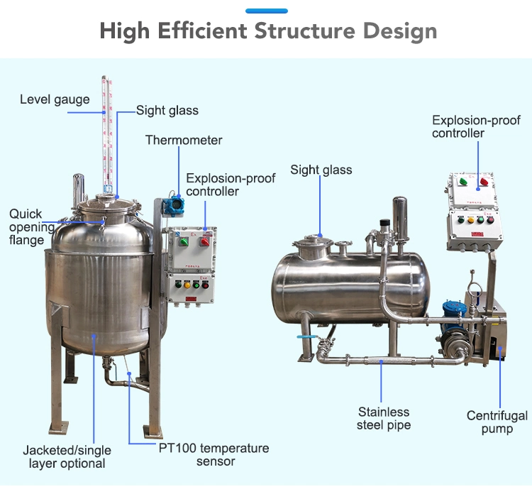 250L Ethanol Pre-Freezing Customized Storage Tank