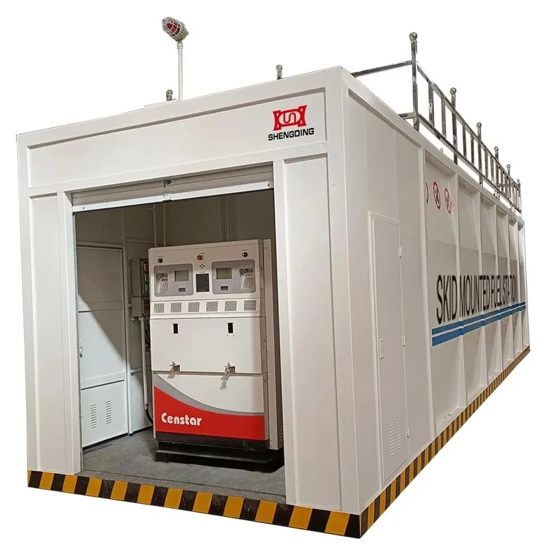 Skid-Mounted Station Fuel Dispenser Fuel Container Double Wall Petrol Station Tank for Fuel Storage