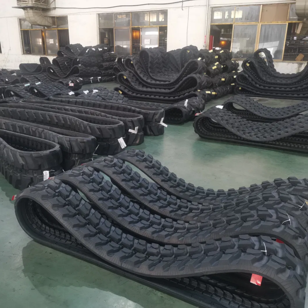 Excavator Rubber Track, Rubber Crawler Track for Bulldozer Mini Excavator Digger Equipment Parts Dumper Rubber Track Asv Track Asphalt Paver Track