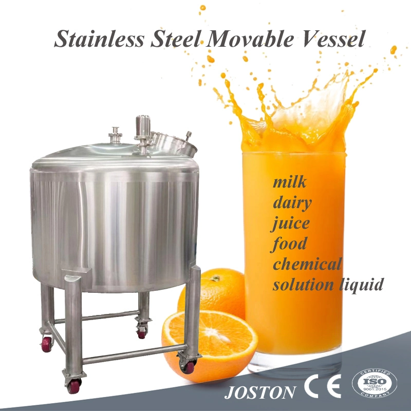 Joston 100L 200L 300L 500L Shampoo Soap Lotion Chemical Liquid Storage Tank with Wheel