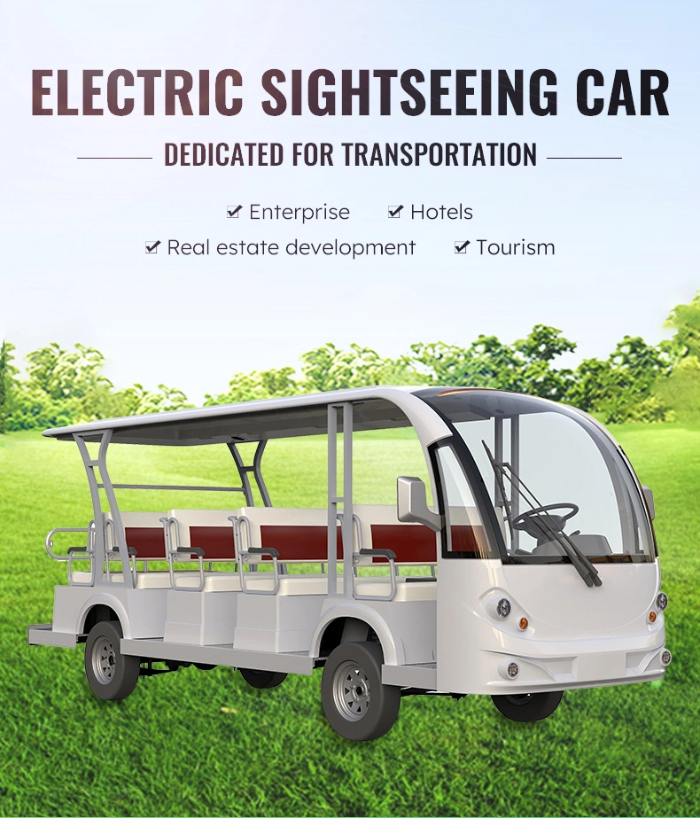 2024 Model 14-Seat Electric Car for Resort Use