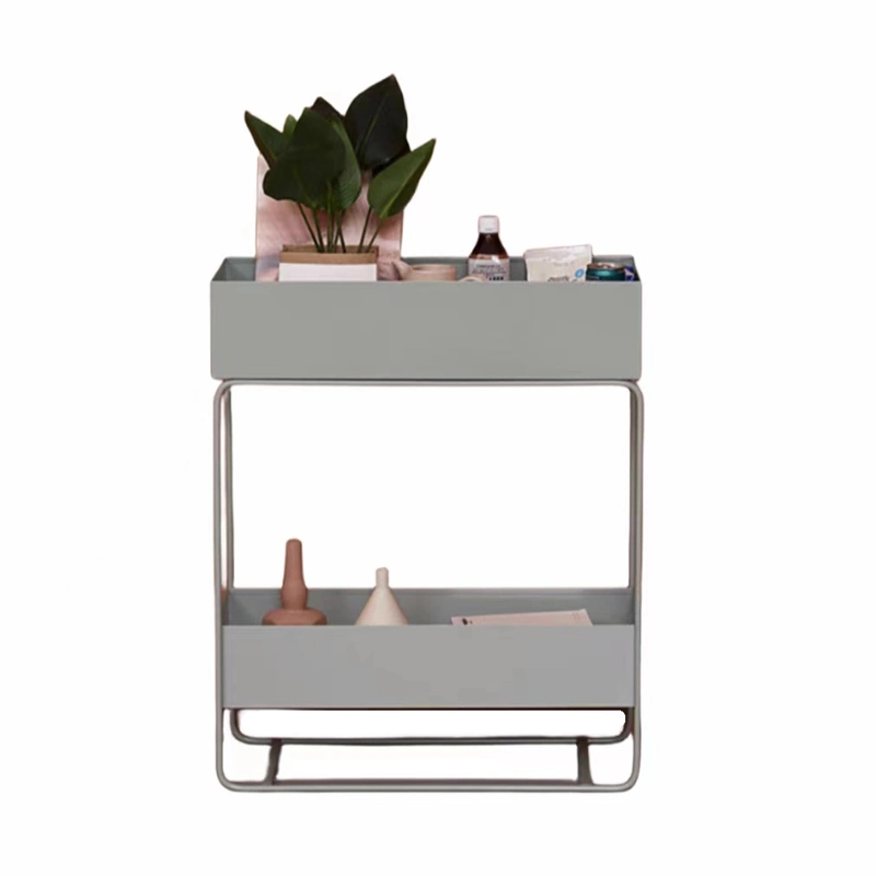 Nordic Iron Bedside Bookshelf Storage Rack