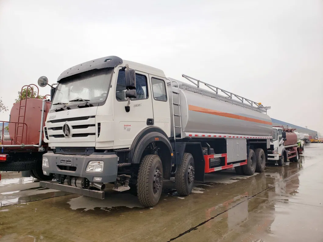 33000litres Beijing Automotive Mercedes 8X4 Heavy Fuel Tank Truck Carbon Steel Stainless Steel Aluminum Alloy Oil Diesel Bowser Tanker