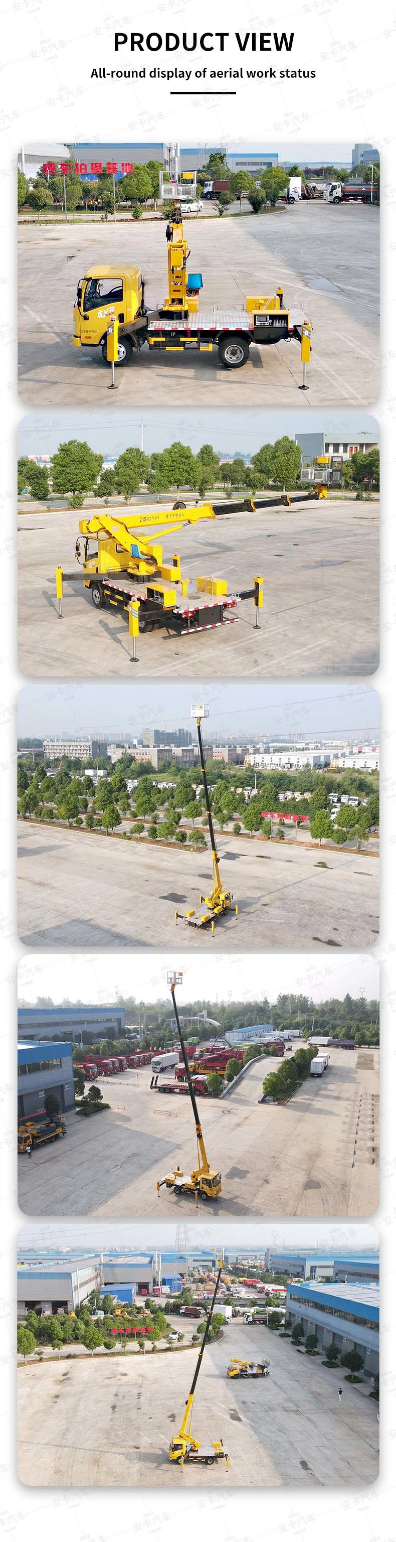 FAW 21 Meters Bucket Truck Aerial Working Platform for Street Lamp Maintenance