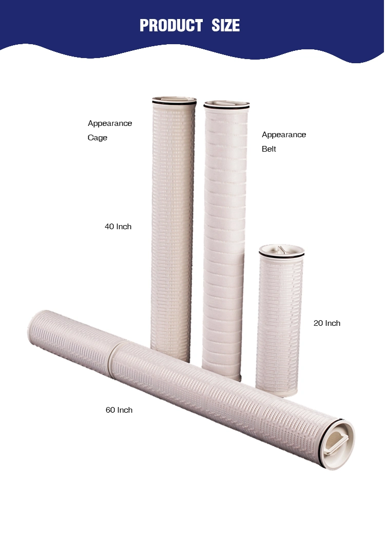 Darlly Large Diameter 152mm High Flow PP Pleated Water Filter for Process Water (Pre-RO, cooling&mldr;)