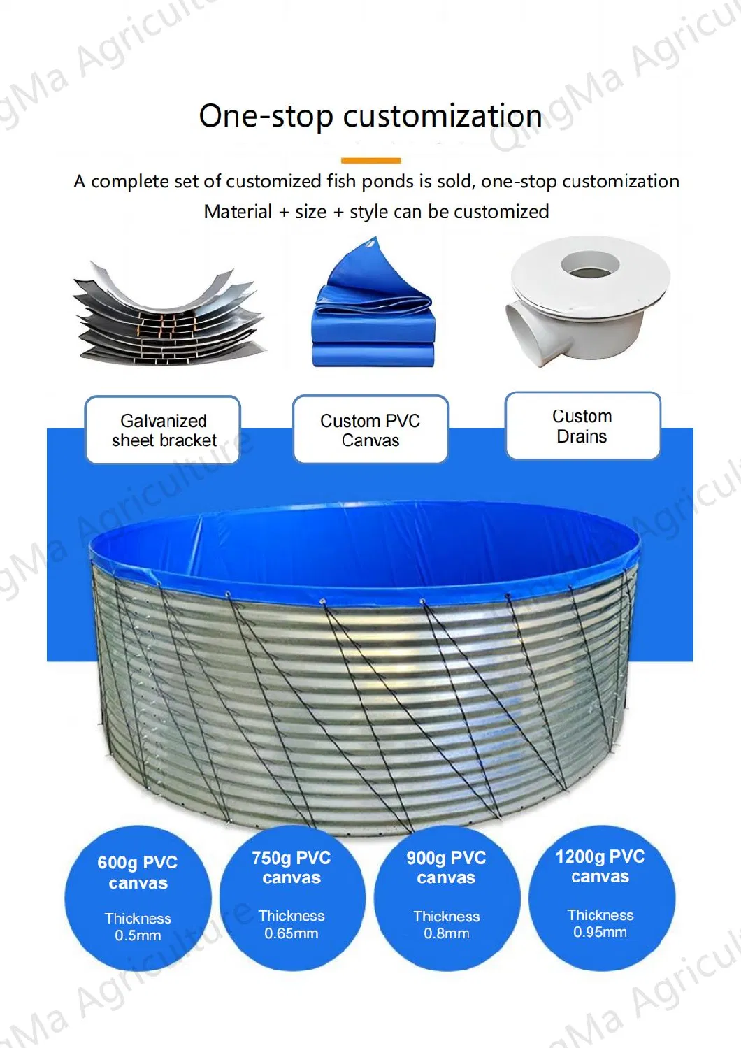 Wholesale Recirculating Aquaculture System Tanks Tilapia Fish Farming