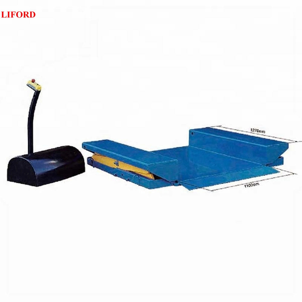 500kg 1000kg 1500kg Electric Scissor Lift Hydraulic Lift Table Zero Level Lifting Platform