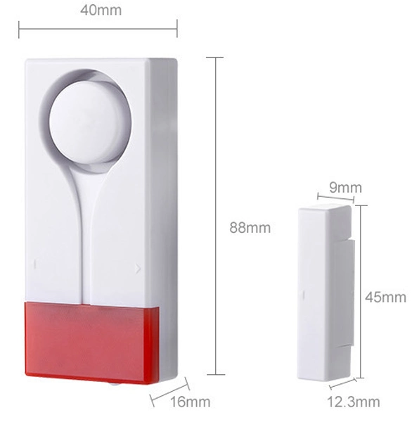 Audible Visual Alarm Dual Detectors Magnetic and Vibration Home Alarm System Home Security