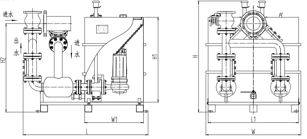 Industrial Electric High Pressure Automatic Sewage Lifting System for Oil Separation