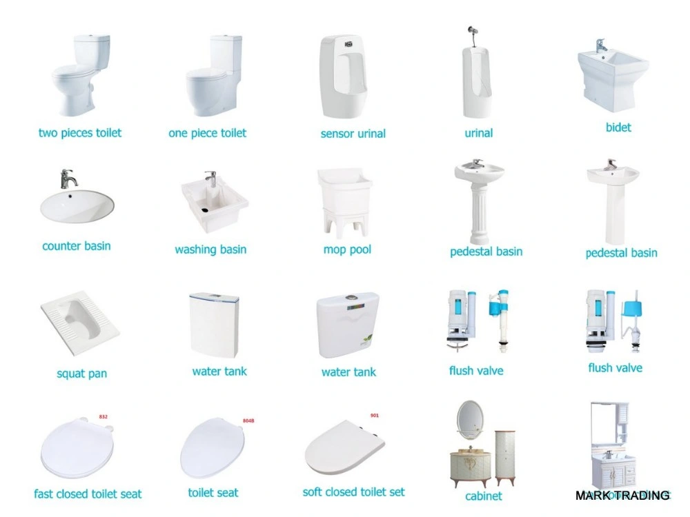 Bathroom Toilet Accessories Plastic PP Wc Toilet Dual Flush Tank Fittings Flushing Cistern Water Tank