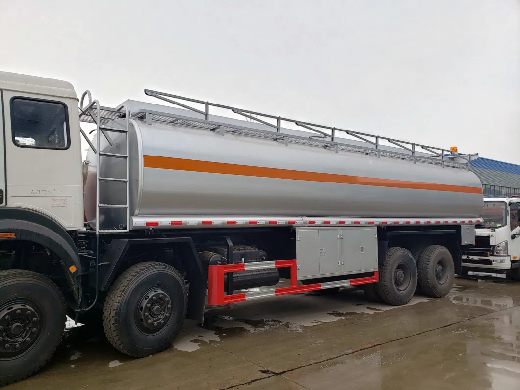 33000litres Beijing Automotive Mercedes 8X4 Heavy Fuel Tank Truck Carbon Steel Stainless Steel Aluminum Alloy Oil Diesel Bowser Tanker