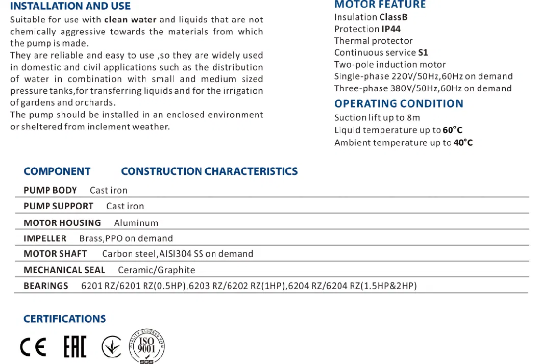 Factory Outlet Industrial&Agricultural Dk Centrifugal Water Pump