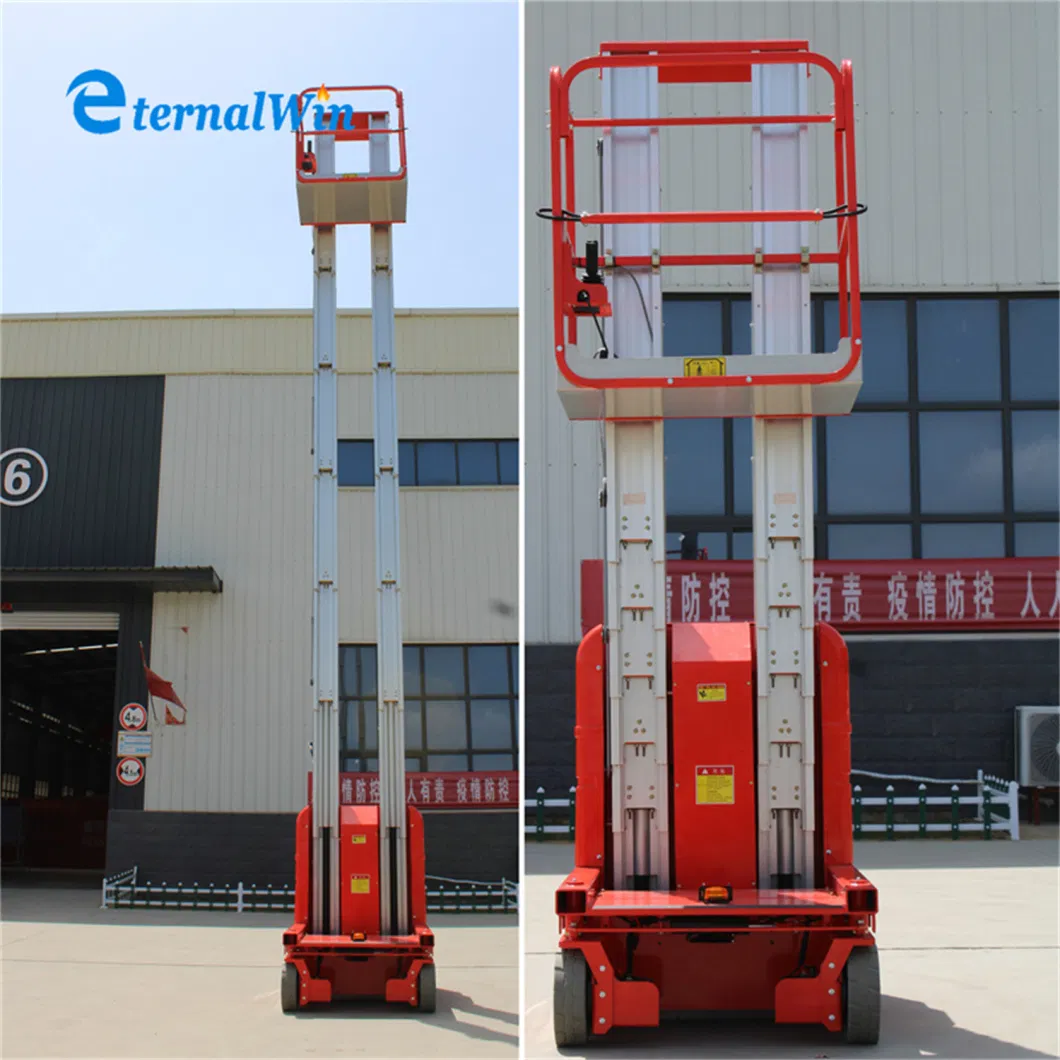 6m to 12m Indoor Outdoor Manlift Table Electric Man Lift Platform for Maintenance Works