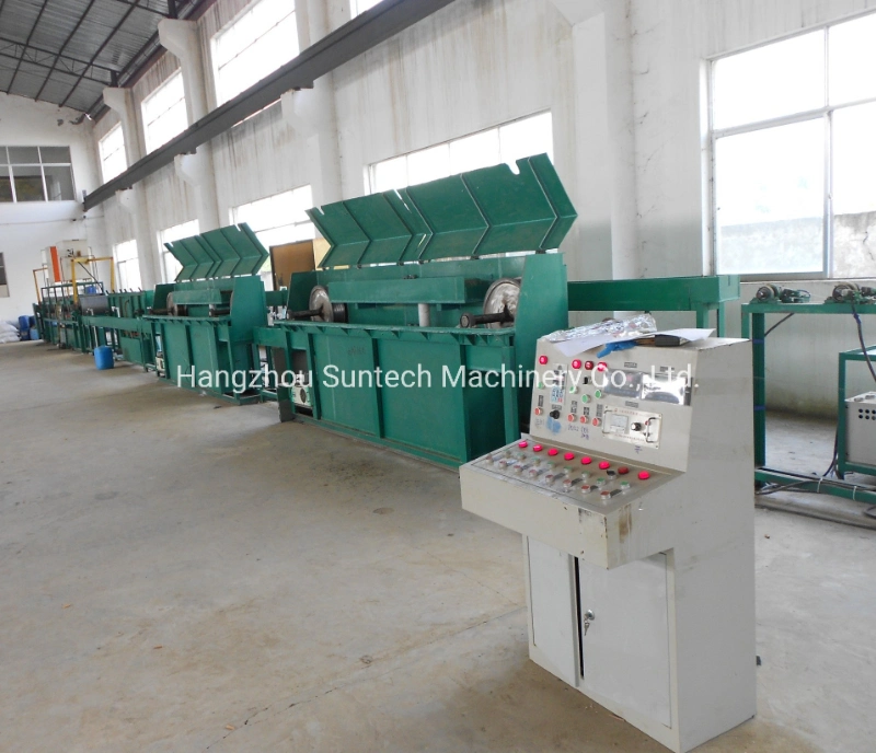 Suntech China Fast Speed Thin Electro Galvanziing Line/Zinc Coating Line for Steel Wire