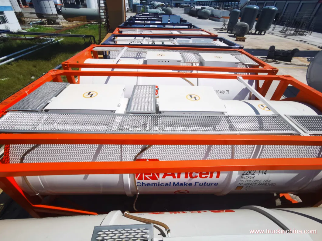 T14 Un Portable Tanks for Offshore Ship Transport 55% Hydrofluoric Acid Un1790, 38% Hydrochloric Acid Un1789 (21KL 20FT 22K2 ISO TANK CONTAINER)