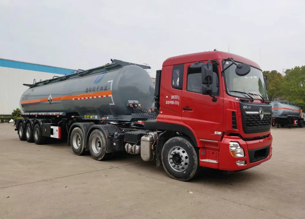 3 Axles Hydrochloric Acid Tanker 29500L HCl Tanks