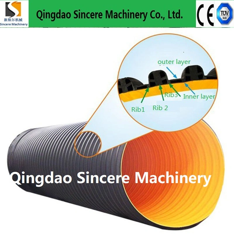 PE/HDPE/PP Spiral Winding Water Storage Tank Wells Pipes Extruding Production Machine Line