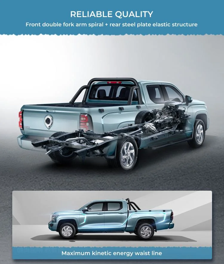 2022 2.0t Manual Two-Drive Entrepreneurial Long Box Diesel Pickup Truck/Strong Loading Capacity/Car
